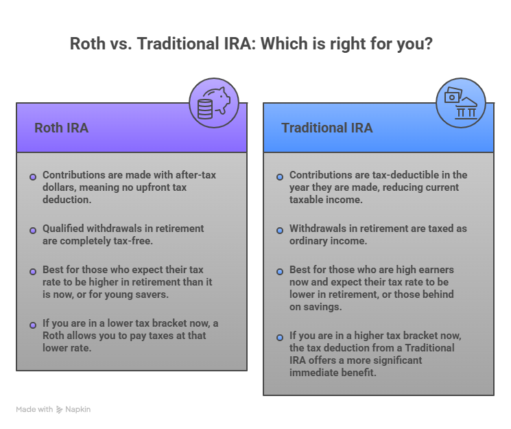 Roth vs. Traditional IRA: Which is right for you?