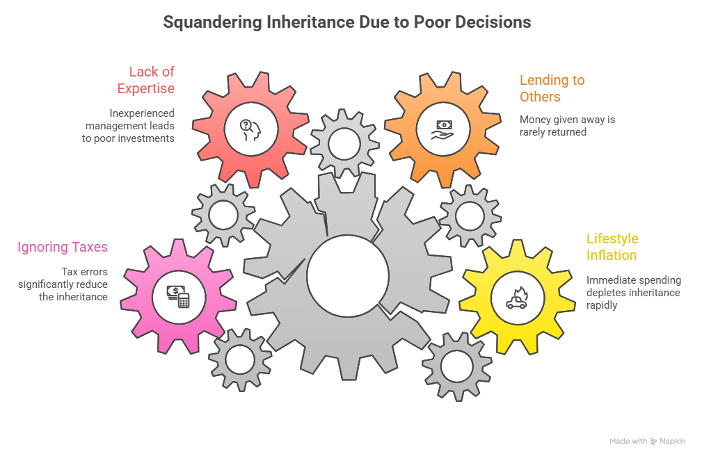 Squandering Inheritance Due to Poor Decisions